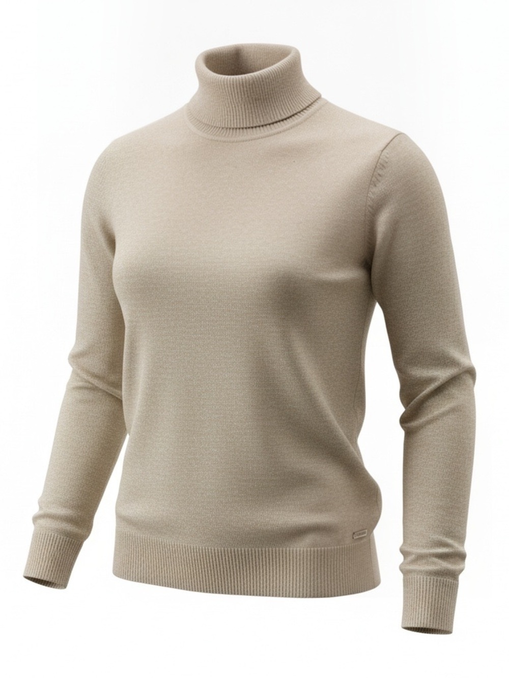 Calvin Klein Women's Metallic Shimmer  Turtleneck Sweater